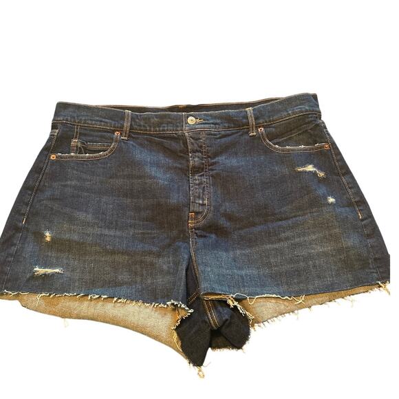 NWT Old Navy Women's Plus Size Denim Shorts Sky-Hi A-Line Size 20 - Picture 1 of 6